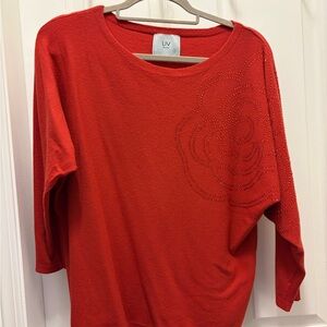 Burnt Orange Embellished sweater